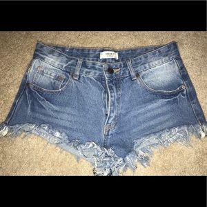 high waisted shorts.